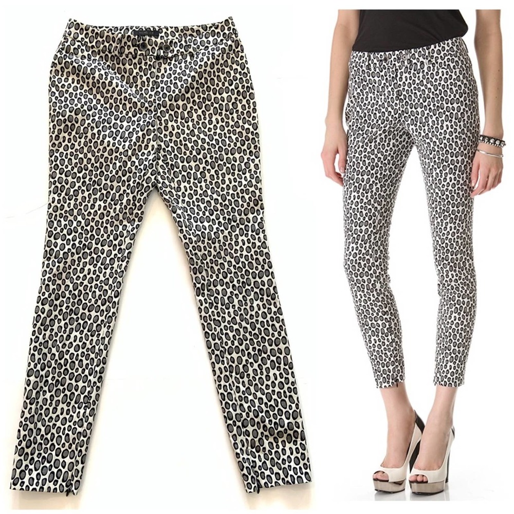 Rachel Zoe Jeffrey Leopard Print Skinny Pants 2